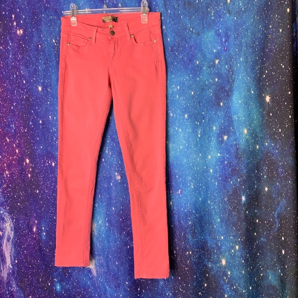 PAIGE Denim - Paige- Pink Peg Skinny Ankle Jeans size 25